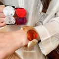 Acrylic Marbled Chunk Stretch Bracelet 4 Color Styles view 2