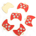 Colorful Game Controller Enamel Pendant Charms in Six Styles view 8