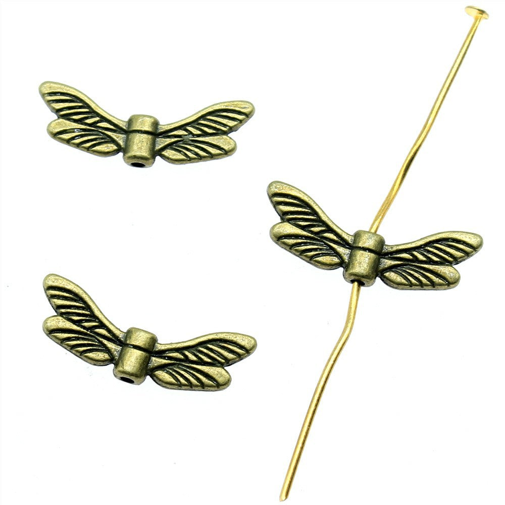20x7mm 0.8g Multicolor Zinc Alloy Butterfly Wing Loose Metal Beads for Bracelet DIY Jewelry Making