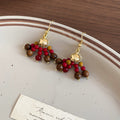 Beaded Cluster Tassel Hook Earrings Fashion Jewelry view 6