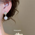 Gold Pearl Rhinestone Stud Earring Set Three Pair Styles view 4