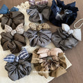 Oversized Fabric Scrunchie With Knotted Bow 4 Styles view 1