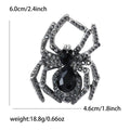 Large Crystal Spider Brooch in Six Colors for Jackets, Coats, and Scarves view 10