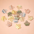 Small Crown Pendant Charms in Multiple Metal Finishes view 3