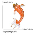 Colorful Enamel Koi Fish Brooch in Six Colors Lapel Pin view 11