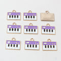 Small Enamel Piano Charms in Seven Color Styles for Jewelry view 7