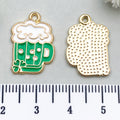 Green Four-Leaf Clover Metal Charms with 14 Listed Options view 12