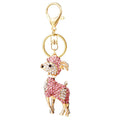 Jeweled Goat Keychains in Three Colors With Wrist Strap Options view 5