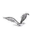 Gold Tone Bird Two Designs Metal Brooch Pin for Jackets and Lapels view 5