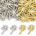 Crystal Palm Tree Charm in Gold and Silver Tone for Jewelry Making view 4
