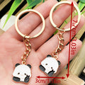 Cartoon Panda Enamel Chain Keychains in 8 Playful Poses view 12