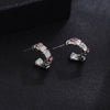 Pink Accent Hoops