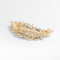 Blue Gold Tone Peacock Crystal Enamel Metal Brooch Pin view 3