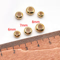 Donut Shaped Metal Stopper Beads With Silicone Cores in Three Finishes view 7