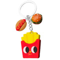 Fries Burger Baguette Hot Dog and Pizza Food Keychains view 5