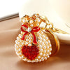 Red Pearl-Heart-Pouch