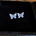 Blue and Silver Crystal Stud and Drop Earring Collection view 7