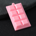 Faux Chocolate Bar Charm Pendant Four Colors Optional Lobster Clasp view 6