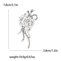 Pearl Grape Cluster Brooch In 2 Styles With Polished Metal Details view 7