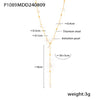 Gold Pearl Lariat