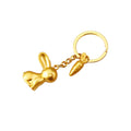 Gold Rabbit and Plaque Keychains with Braided Loops and Three Wrist Loop Options view 5