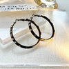 Thin Leopard Hoops