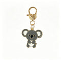 Gold Tone Enamel Koala Heart-Clasp Charms in Six Designs view 6