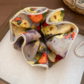 Floral Fabric Dual Layer Hair Claw and Ruffle Scrunchie view 7