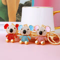 Jeweled Koala Keychains in Red Blue Pink and Assorted Colors view 9