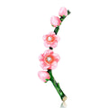 Enamel Plum Blossom Branch Brooch Purple Pink Blue view 2