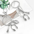 Antique Silver Alloy Charm Keychain with Novelty Designs view 2
