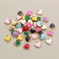 Tiny Colorful Heart Charms In 1 Style For Jewelry Making view 3