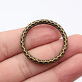Multi Size Hammered Round Connector Ring Metal Jewelry Making Component view 10