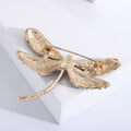 Multicolor Dragonfly Brooch A Long-Winged Dragonfly Outlined In Dark Crystals view 3