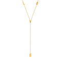 Gold LOVE Letter Y Lariat Long Sweater Chain Necklace view 5