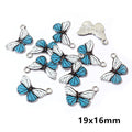 Colorful Enamel Butterfly Pendants in Nine Wing Patterns view 8