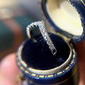 V-Shaped Pave Chevron Ring In Polished Silver Tone view 2