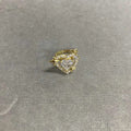 Double Heart Crystal Ear Cuffs in Gold and Silver Tone view 6