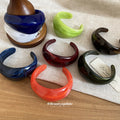 Acrylic Irregular Open Cuff Bangle Bracelet 4 Colors view 4