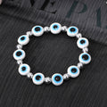 Colorful Round Resin Evil Eye Bead Stretch Bracelets in Twelve Colors view 4