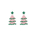 Pastel Layered Holiday Tree Stud Earrings in Two Styles view 5