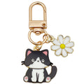 Daisy Cat Enamel Clasp Keychains in 8 Pictured Coat Colors view 5