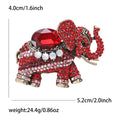 Crystal Elephant Brooch in Four Rich Color Finishes view 8