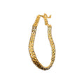 Gold Tone Double Row Geometric Crystal Link Bracelet view 5