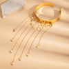 Gold Heart Cuff