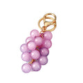Translucent Grape Cluster Keychains in Green and Purple view 4