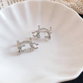 Tiny Bow Double Ear Cuffs in Polished Statement Design view 6