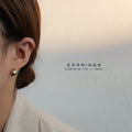 Gold Tone Chunky Curved Huggie Hoop Stud Earrings For Women view 2