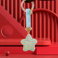 Bubble Crystal Striped Star Keychains in Four Colors plus Assorted Option view 7