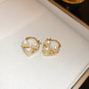 Gold Floral Heart